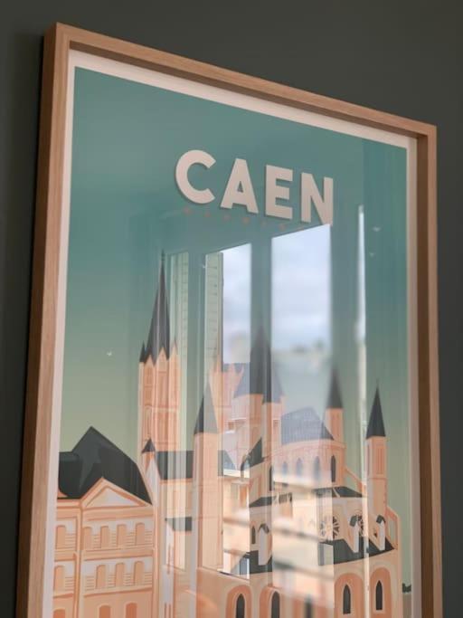 Appart 90M2 Lumineux, Centre, Vue Eglise Penchee 캉 외부 사진